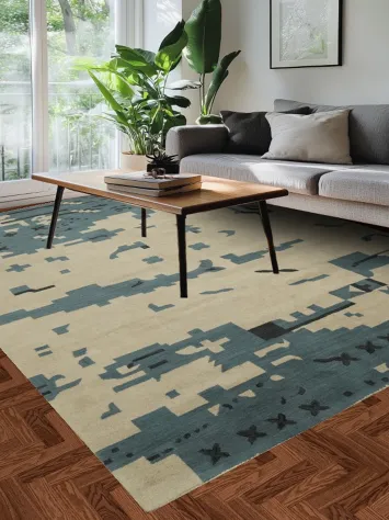 Modern Abstract Area Rug 8x11