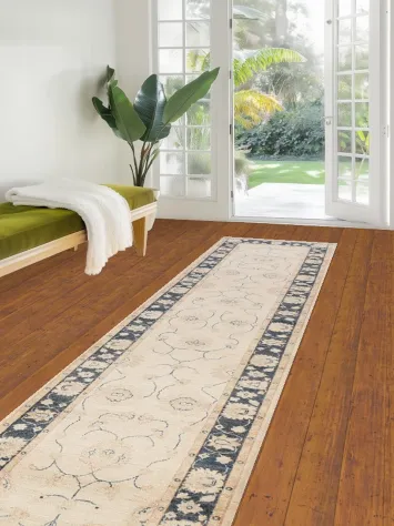 Vegetable Dye Peshawar Chobi Oriental Runner Rug 3x12