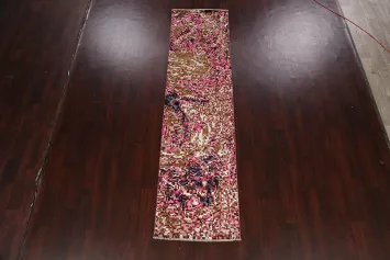 Artistic Modern Abstract Oriental Runner Rug 3x10