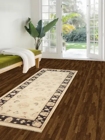 Vegetable Dye Peshawar Chobi Oriental Runner Rug 3x8