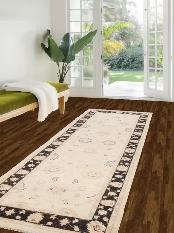 Vegetable Dye Peshawar Chobi Oriental Runner Rug 3x10