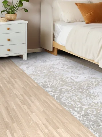 Vegetable Dye Art & Craft Oriental Runner Rug 3x10