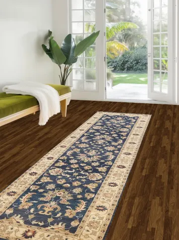 Vegetable Dye Peshawar Chobi Oriental Runner Rug 3x10