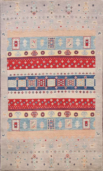 Tribal Geometric Kazak Oriental Area Rug 3x5