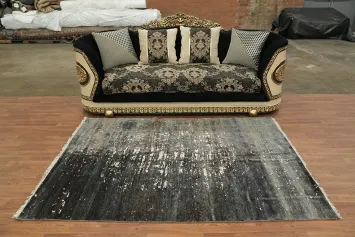 Artistic Contemporary Abstract Oriental Area Rug 5x7