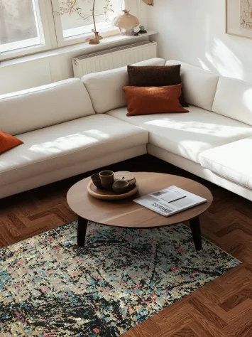 Artistic Contemporary Abstract Oriental Area Rug 4x6