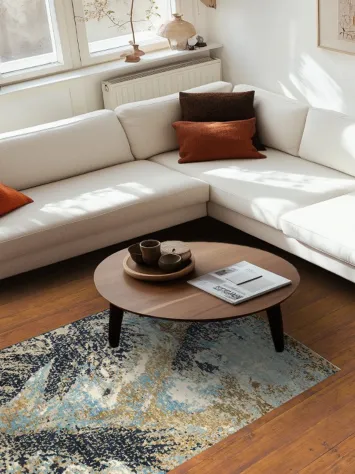 Artistic Modern Abstract Oriental Area Rug 4x6