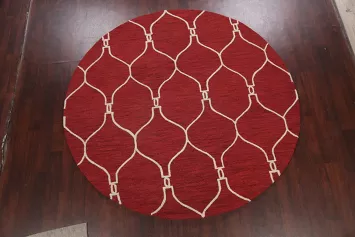 Trellis Round Rug 8x8