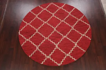 Trellis Round Rug 8x8