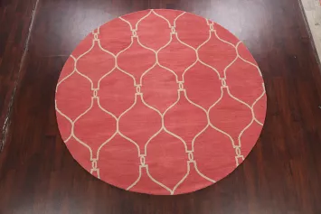 Trellis Round Rug 8x8