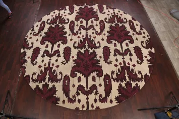 Abstract Round Rug 12x12