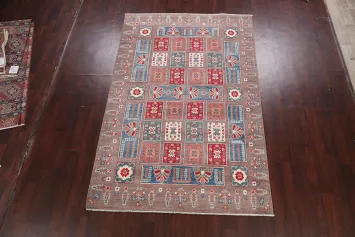 Garden Design Kazak Oriental Area Rug 6x9