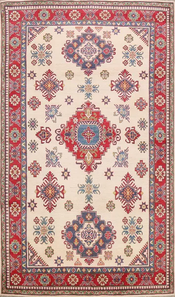 Geometric Kazak Oriental Area Rug 7x10