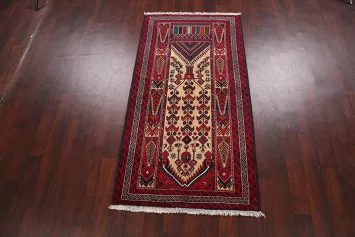 Tribal Geometric Balouch Persian Area Rug 3x6