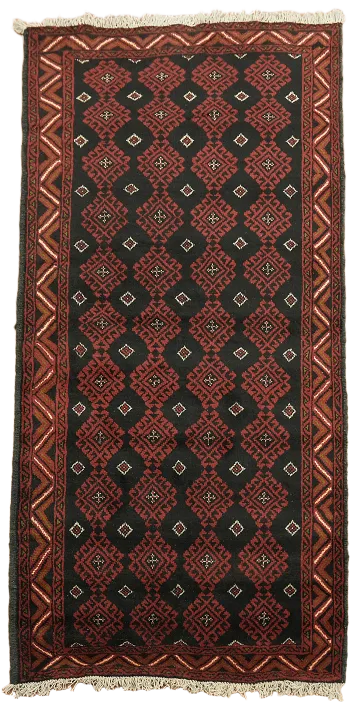All-Over Geometric Balouch Oriental Area Rug 3x6