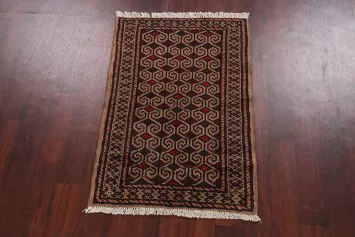Tribal Geometric Balouch Oriental Area Rug 3x4
