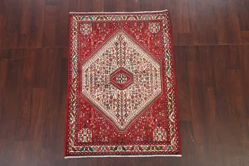 Tribal Geometric Abadeh Persian Area Rug 4x5