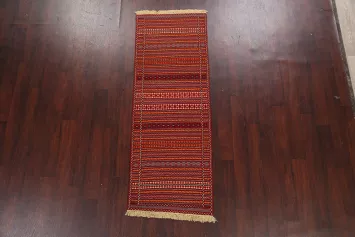 Tribal Kilim Sirjan Persian Runner Rug 2x7