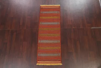 Tribal Kilim Sirjan Persian Runner Rug 2x7
