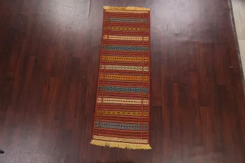 Tribal Kilim Sirjan Persian Runner Rug 2x7