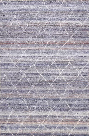 Contemporary Trellis Abstract Oriental Area Rug 4x6