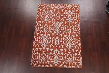 All-Over Abstract Oriental Area Rug 4x7