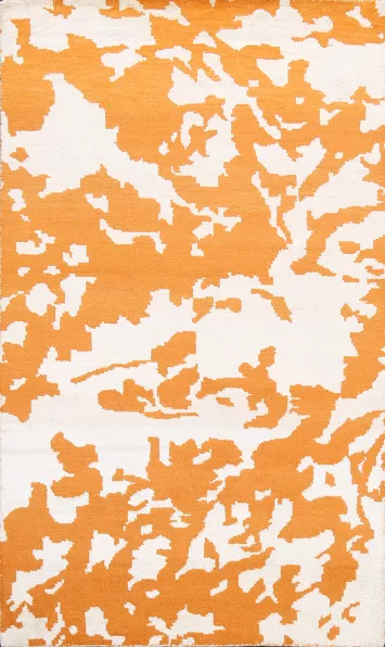 Contemporary Abstract Oriental Area Rug 5x8