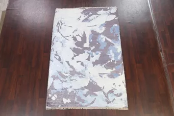 Contemporary Abstract Oriental Area Rug 5x8