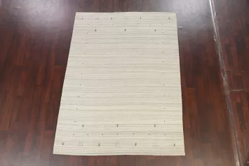 Contemporary Gabbeh Oriental Area Rug 6x8