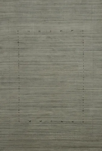 Tribal Gabbeh Area Rug 8x11 Offering Subtle Texture with Elegant Design