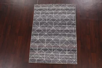 Contemporary Abstract Oriental Area Rug 4x6