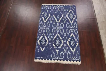 Distressed Abstract Oriental Area Rug 5x8