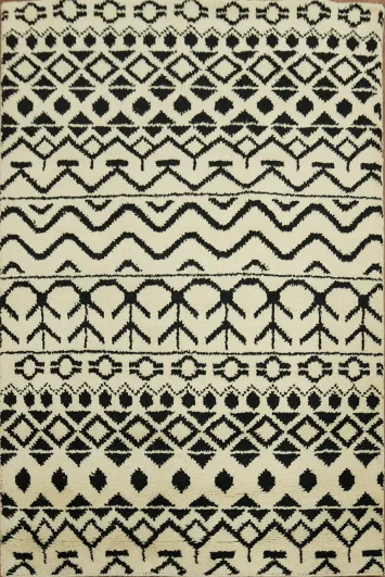 All-Over Abstract Oriental Area Rug 4x6