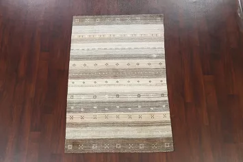 Tribal Gabbeh Oriental Area Rug 4x6