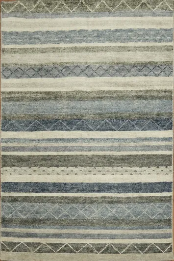 Chevron Abstract Oriental Area Rug 4x6