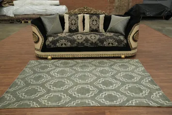 All-Over Abstract Oriental Area Rug 5x8