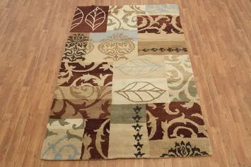 Floral Area Rug 5x8