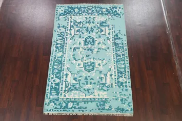 Contemporary Abstract Oriental Area Rug 5x8