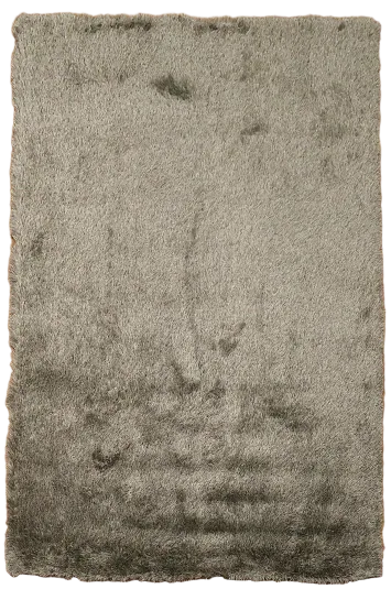 Luxurious Plush Silver Grey Shaggy Living Room Rug 6x9 ft