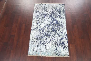 100% Vegetable Dye Abstract Oriental Area Rug 3x5