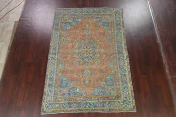 Floral Mashad Persian Area Rug 6x9
