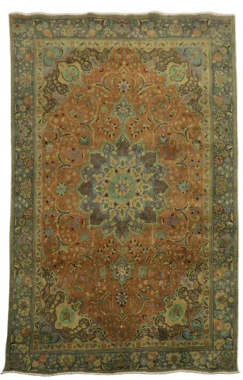 Vintage Traditional Tabriz Persian Area Rug 6x10