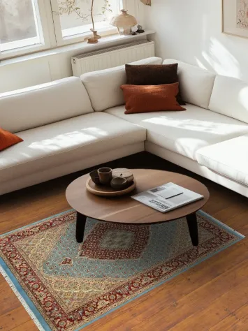 Vegetable Dye Tabriz Mahi Oriental Area Rug 4x6