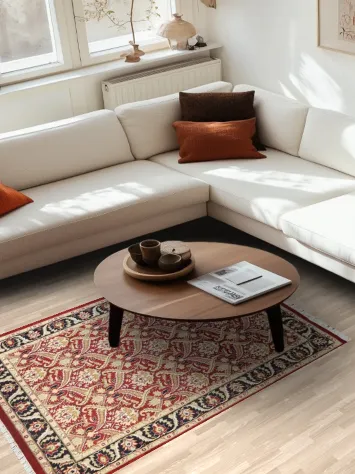 Vegetable Dye Floral Tabriz Oriental Area Rug 4x6