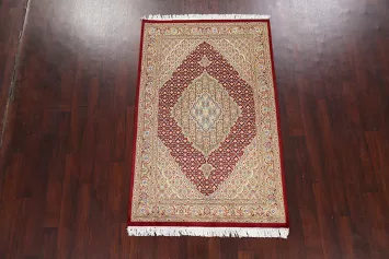 Vegetable Dye Tabriz Mahi Oriental Area Rug 4x6