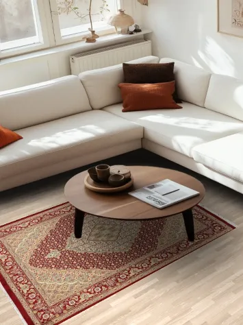 Vegetable Dye Tabriz Mahi Oriental Area Rug 4x6