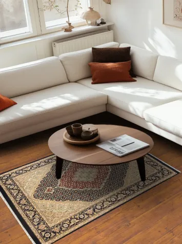 Geometric Tabriz Mahi Oriental Area Rug 4x6