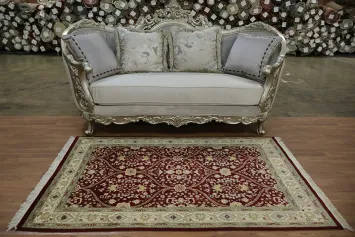 Vegetable Dye Floral Tabriz Oriental Area Rug 4x6