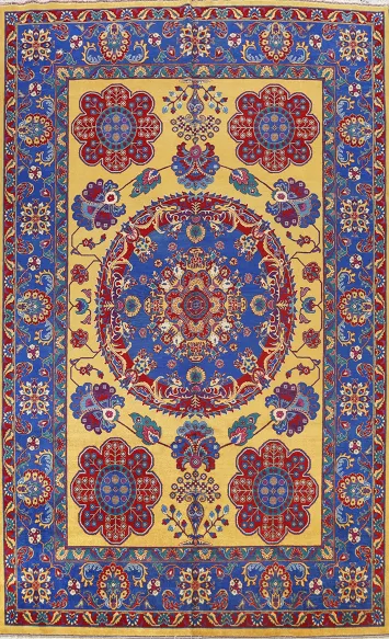100% Vegetable Dye Floral Bakhtiari Persian Area Rug 10x14