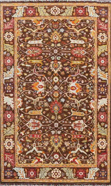 100% Vegetable Dye Ziegler Oriental Area Rug 6x10